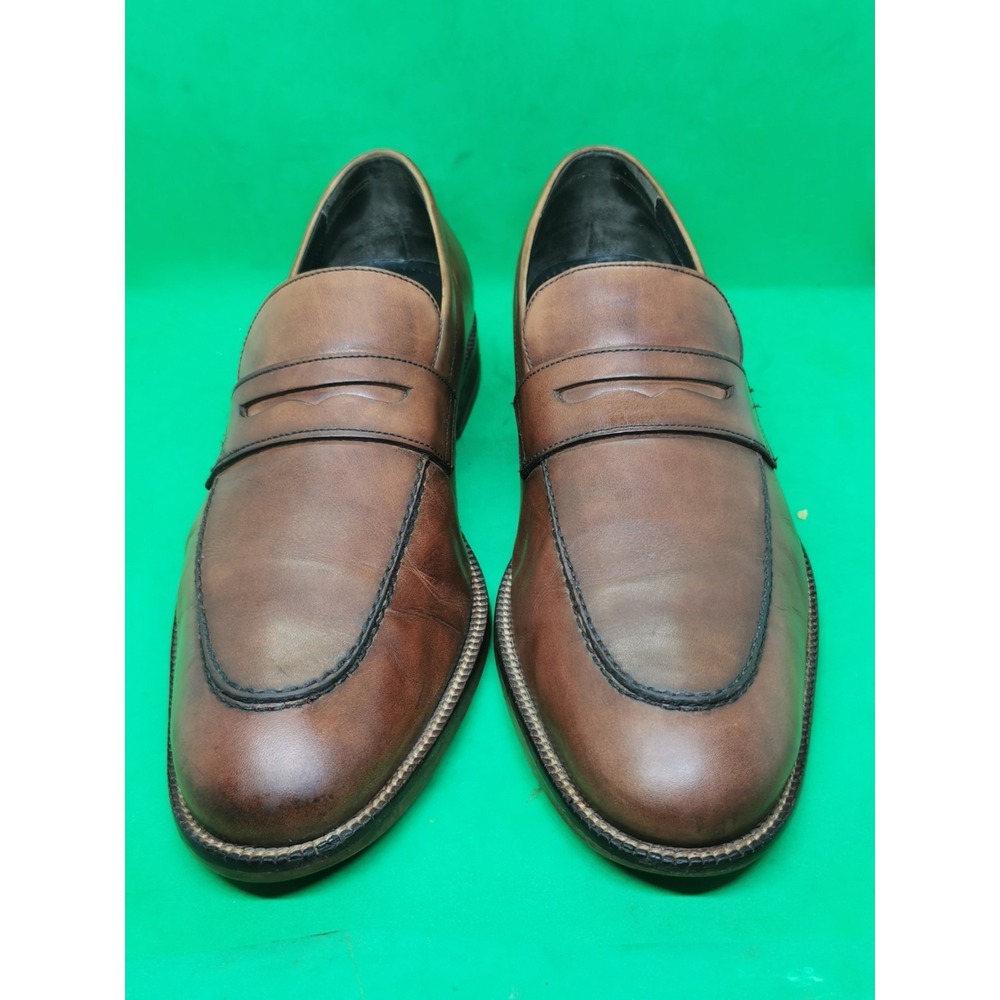 Cole Haan Warner Grand Penny Loafers Men's Size 9.5 Wide Brown Leather C11444